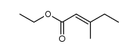 ethyl trans-3-methyl-2-pentenoate Structure