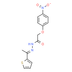 2-(4-nitrophenoxy)-N'-[1-(2-thienyl)ethylidene]acetohydrazide结构式