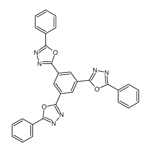 2-[3,5-bis(5-phenyl-1,3,4-oxadiazol-2-yl)phenyl]-5-phenyl-1,3,4-oxadiazole结构式