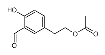 3-Formyl Tyrosol α-Acetate Structure