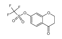 4-oxochroman-7-yl trifluoromethanesulfonate Structure