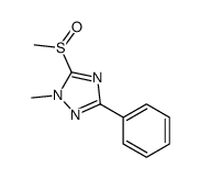 1H-1,2,4-Triazole, 1-methyl-5-(methylsulfinyl)-3-phenyl-结构式