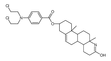 [(4aS,4bR,8S,10aR,10bS,12aS)-10a,12a-dimethyl-2-oxo-3,4,4a,4b,5,7,8,9,10,10b,11,12-dodecahydro-1H-naphtho[2,1-f]quinolin-8-yl] 4-[bis(2-chloroethyl)amino]benzoate结构式