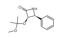 (3R-cis)-3-(1-methoxy-1-methylethoxy)-4-phenyl-2-azetidinone结构式