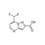 7-(Difluoromethyl)pyrazolo[1,5-a]pyrimidine-2-carboxylic Acid Structure
