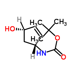 tert-Butyl [(1R,4S)-4-hydroxycyclopent-2-en-1-yl]carbamate Structure