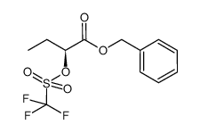 benzyl (S)-2-trifluoromethanesulfonyloxybutanoate结构式