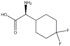 (S)-2-氨基-2-(4,4-二氟环己基)乙酸结构式