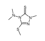 4-(Dimethylamino)-1-methyl-3-(methylthio)-1H-1,2,4-triazole-5(4H)-thione structure