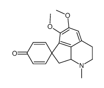 [8'aR,(+)]-2',3',8',8'a-Tetrahydro-5',6'-dimethoxy-1'-methylspiro[2,5-cyclohexadiene-1,7'(1'H)-cyclopenta[ij]isoquinoline]-4-one结构式