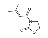 3-(3-methylbut-2-enoyl)-1,3-oxazolidin-2-one Structure