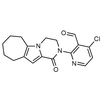 4-氯-2-(1-氧代-1,3,4,6,7,8,9,10-八氢-2H-环庚[4,5]吡咯并[1,2-a]吡嗪-2-基)烟醛图片