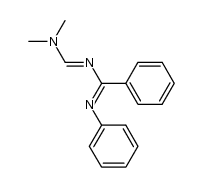 1-phenyl-4-dimethylamino-2-phenyl-1,3-diazabutadiene结构式