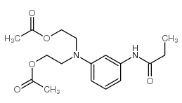 m-(propionamido)anilinodiethyl diacetate结构式