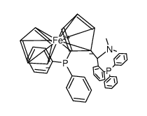 (1S)-二苯基膦-2-[(R)-Α-(N,N-二甲胺)-邻二苯膦苯甲基]二茂铁图片