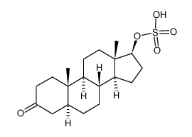 5α-Dihydrotestosterone sulfate结构式