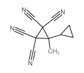 [1,1'-Bicyclopropyl]-2,2,3,3-tetracarbonitrile,1-methyl- Structure