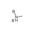 BH2(μ-MeNH)(μ-H)BH2 Structure