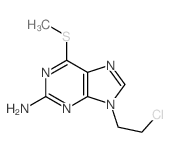 9H-Purin-2-amine,9-(2-chloroethyl)-6-(methylthio)- Structure