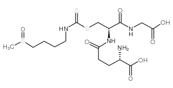 (2S)-2-amino-5-[[(2R)-1-(carboxymethylamino)-3-(4-methylsulfinylbutylcarbamothioylsulfanyl)-1-oxopropan-2-yl]amino]-5-oxopentanoic acid picture