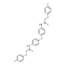 N,N'-[oxybis(4,1-phenylene)]bis[2-(4-methylphenoxy)acetamide] structure