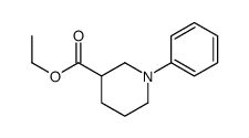 1-苯基哌啶-3-羧酸乙酯结构式