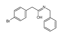 N-苄基-2-(4-溴苯基)乙酰胺结构式