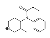 N-(3-Methyl-4-piperidinyl)-N-phenylpropanamide Structure