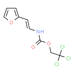 2,2,2-TRICHLOROETHYL N-[2-(2-FURYL)VINYL]CARBAMATE结构式