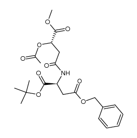 (2S,3'S)-2-(3-acetoxy-3-methoxycarbonylpropanamido)-3-benzyloxycarbonylpropionic acid t-butyl ester结构式