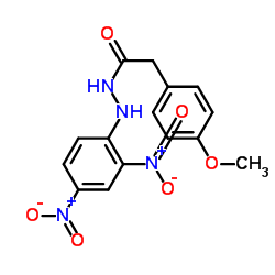 N'-(2,4-Dinitrophenyl)-2-(4-methoxyphenyl)acetohydrazide结构式