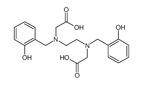 N,N'-Bis(o-hydroxybenzyl)ethylenediamine-N,N'-diacetate结构式