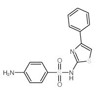 Benzenesulfonamide,4-amino-N-(4-phenyl-2-thiazolyl)- Structure