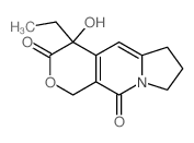 4-ethyl-4-hydroxy-1,6,7,8-tetrahydropyrano[3,4-f]indolizine-3,10-dione结构式