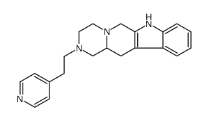 2-(2-(pyridin-4-yl)ethyl)-1,2,3,4,6,7,12,12a-octahydropyrazino[1',2':1,6]pyrido[3,4-b]indole Structure