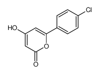 6-(4-chlorophenyl)-4-hydroxy-2H-pyran-2-one结构式