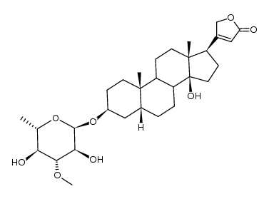 17β-黄夹次甙乙结构式