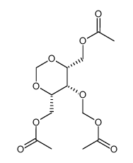 O3-acetoxymethyl-O1,O5-diacetyl-O2,O4-methanediyl-xylitol Structure