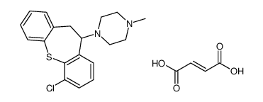 (Z)-but-2-enedioic acid,1-(1-chloro-5,6-dihydrobenzo[b][1]benzothiepin-5-yl)-4-methylpiperazine结构式