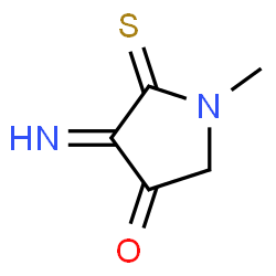 3-Pyrrolidinone,4-imino-1-methyl-5-thioxo-(9CI) picture