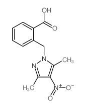 2-(3,5-DIMETHYL-4-NITRO-PYRAZOL-1-YLMETHYL)-BENZOIC ACID Structure