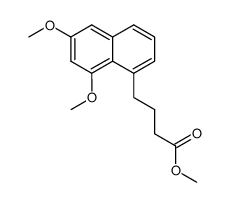 methyl 4-(6,8-dimethoxynaphthalen-1-yl)butanoate结构式