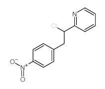 Pyridine,2-[1-chloro-2-(4-nitrophenyl)ethyl]-结构式