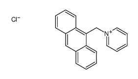 1-(anthracen-9-ylmethyl)pyridin-1-ium,chloride结构式