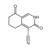 2,3,5,6,7,8-hexahydro-3,8-dioxo-4-isoquinolinecarbonitrile Structure