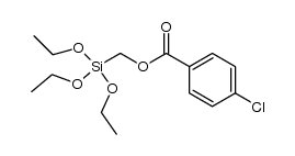 (4-chlorobenzoyloxymethyl)triethoxysilane Structure