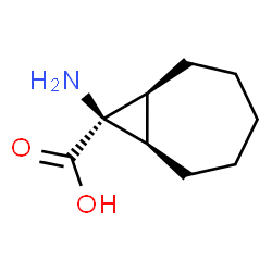 Bicyclo[5.1.0]octane-8-carboxylic acid, 8-amino-, (1alpha,7alpha,8alpha)- (9CI)结构式