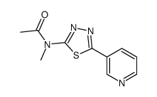 Acetamide, N-methyl-N-[5-(3-pyridinyl)-1,3,4-thiadiazol-2-yl]- (9CI) structure