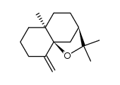 (3R,9aS)-3,4,5,5a,6,7,8,9-Octahydro-2,2,5aβ-trimethyl-9-methylene-2H-3,9a-methano-1-benzoxepin Structure