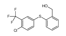 [2-[4-chloro-3-(trifluoromethyl)phenyl]sulfanylphenyl]methanol结构式